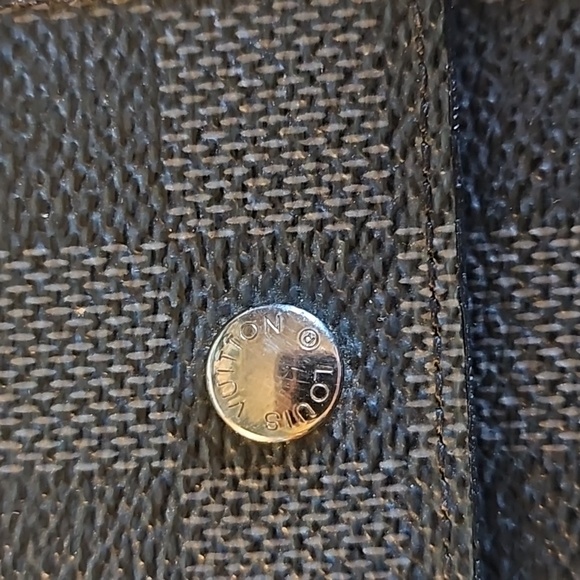 Authentic Louis Vuitton Damier Graphite Portefeuille Accordian Long Wallet - Picture 2 of 8